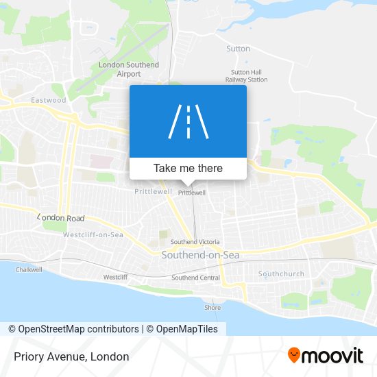 Priory Avenue map
