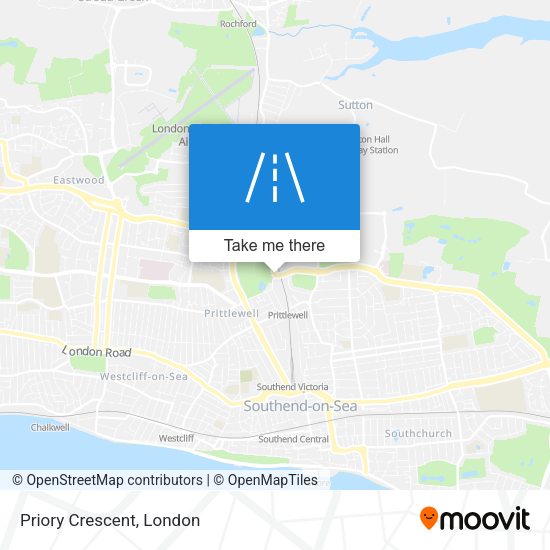 Priory Crescent map