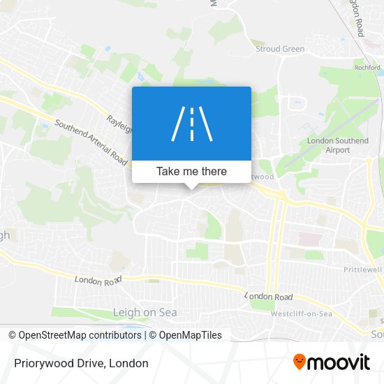 Priorywood Drive map