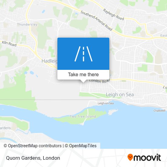 Quorn Gardens map