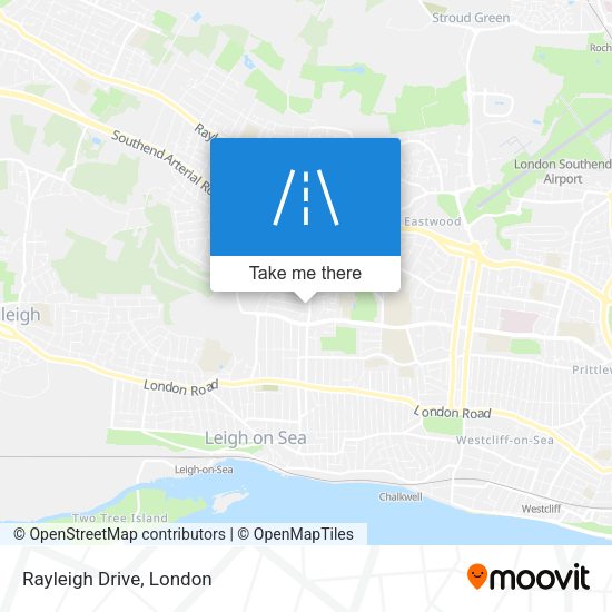 Rayleigh Drive map