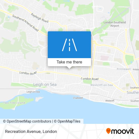 Recreation Avenue map