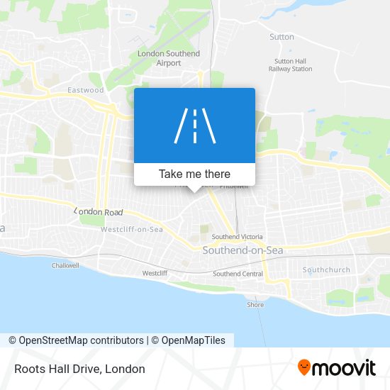 Roots Hall Drive map