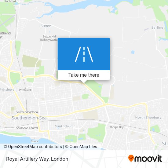 Royal Artillery Way map