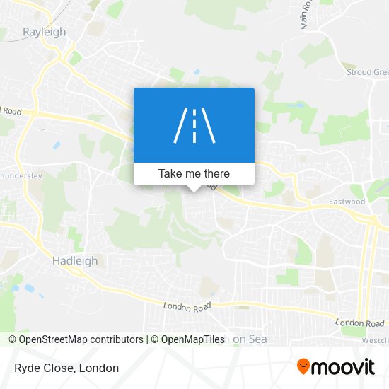 Ryde Close map