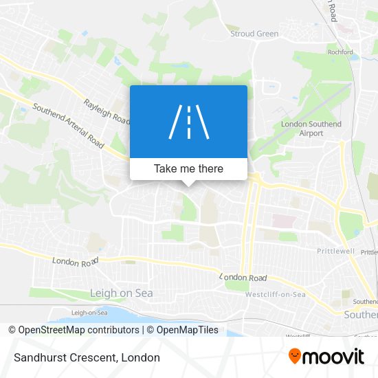 Sandhurst Crescent map