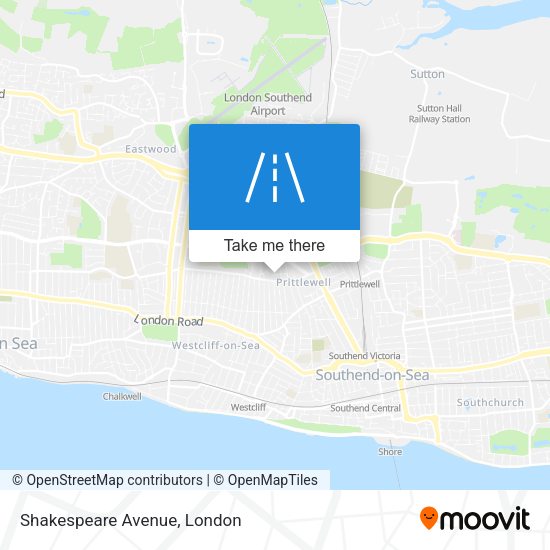 Shakespeare Avenue map