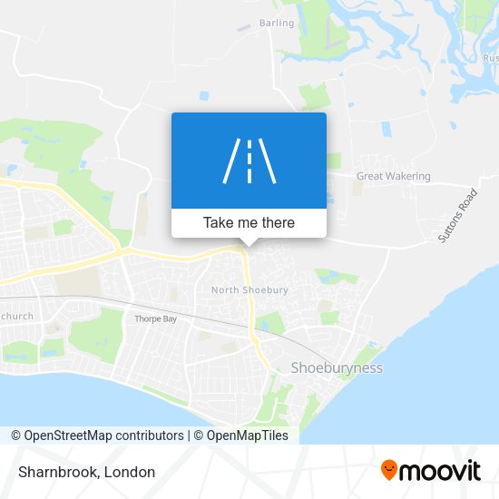 Sharnbrook map