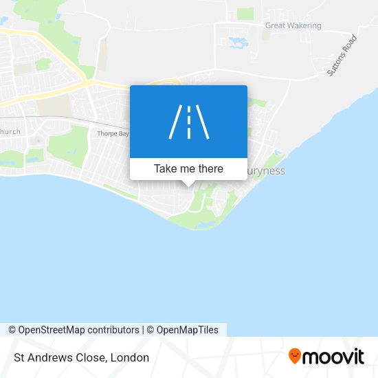 St Andrews Close map