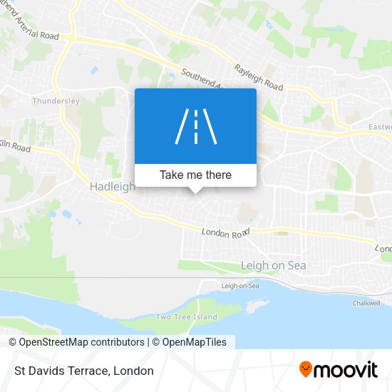 St Davids Terrace map