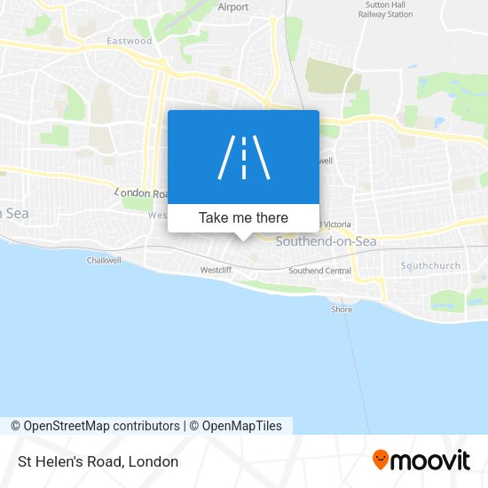 St Helen's Road map