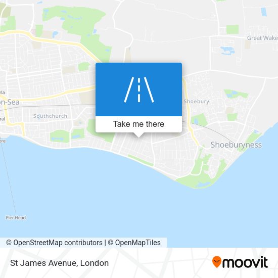 St James Avenue map