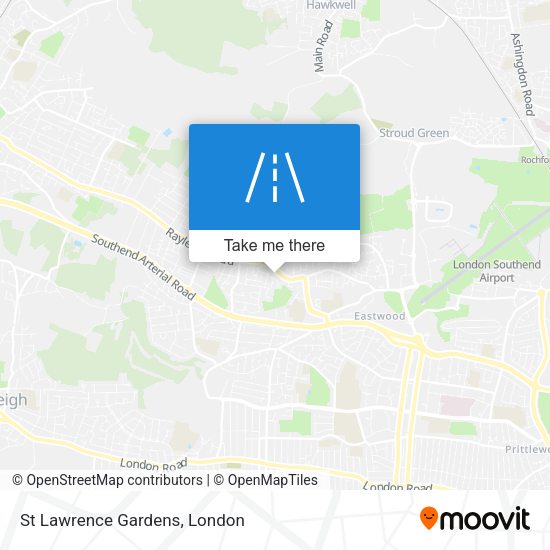 St Lawrence Gardens map
