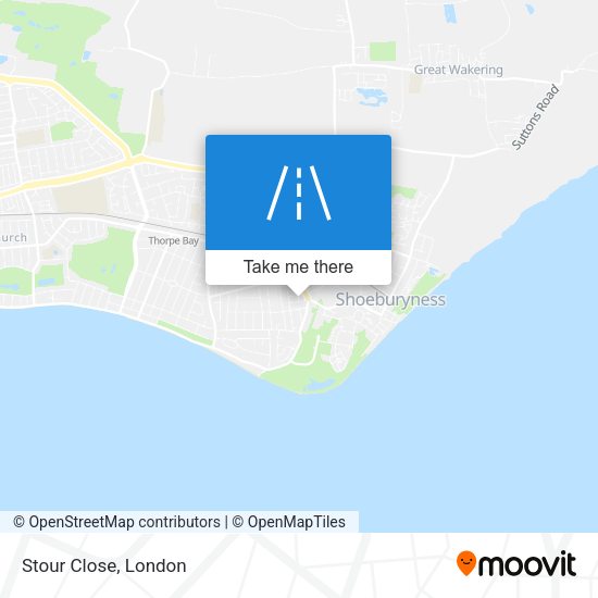 Stour Close map