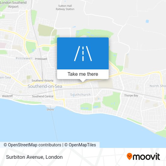 Surbiton Avenue map