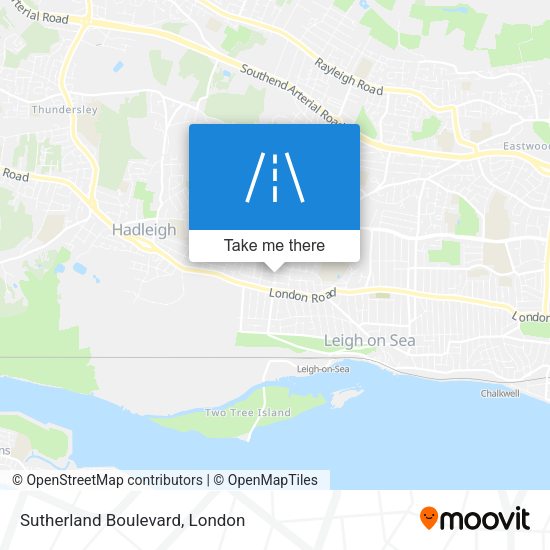 Sutherland Boulevard map