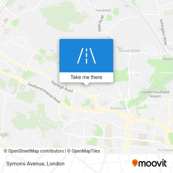 Symons Avenue map