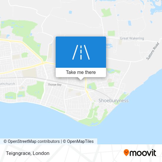 Teigngrace map
