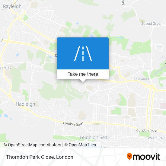 Thorndon Park Close map