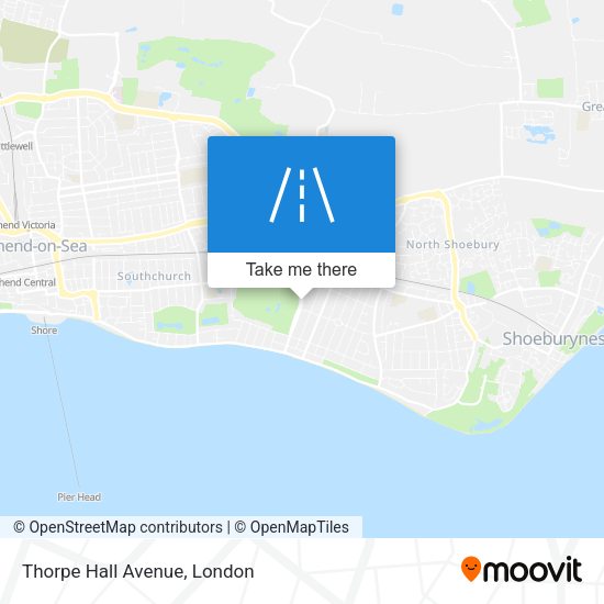 Thorpe Hall Avenue map