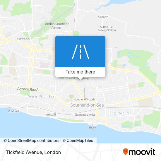 Tickfield Avenue map