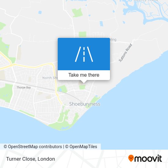 Turner Close map