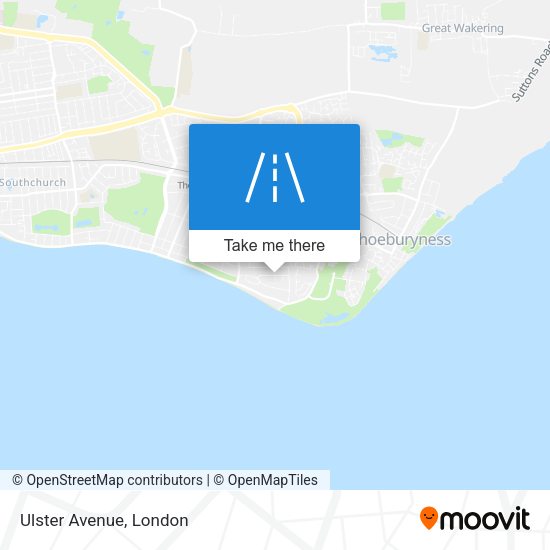 Ulster Avenue map