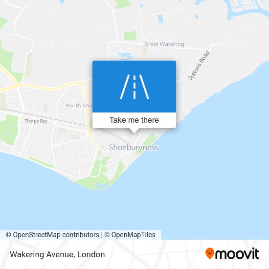 Wakering Avenue map
