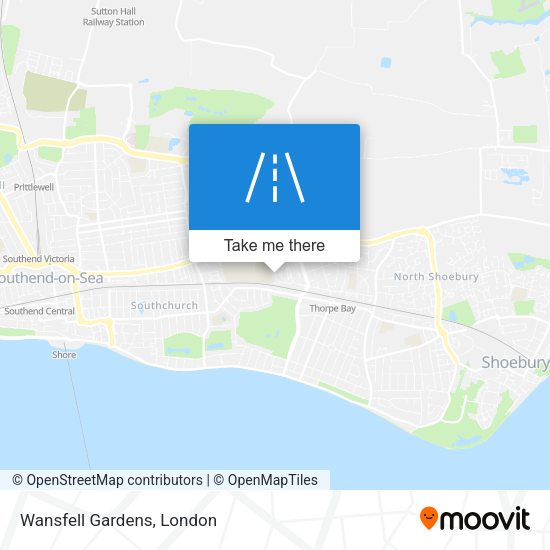 Wansfell Gardens map