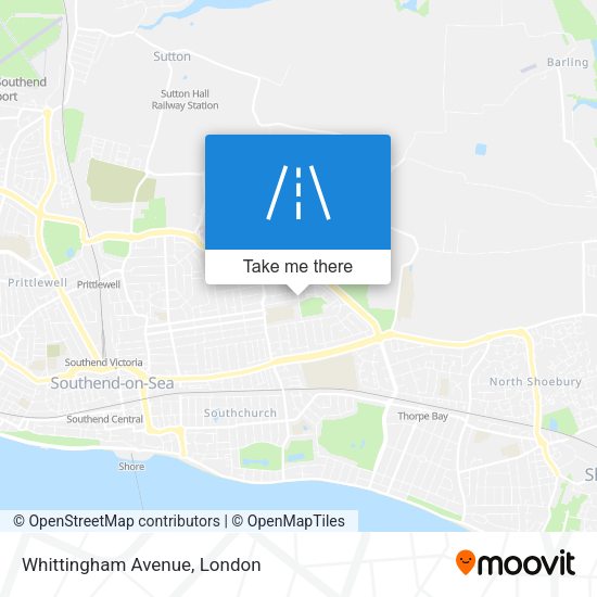 Whittingham Avenue map