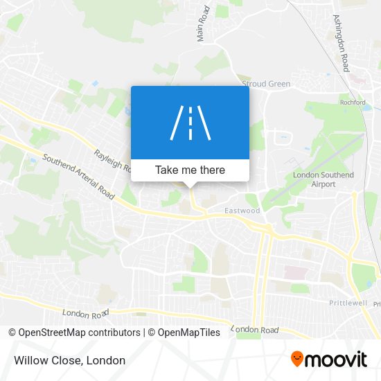 Willow Close map