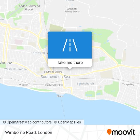 Wimborne Road map