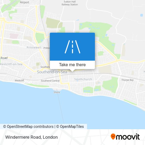 Windermere Road map