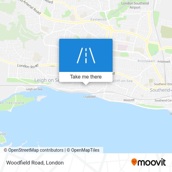 Woodfield Road map