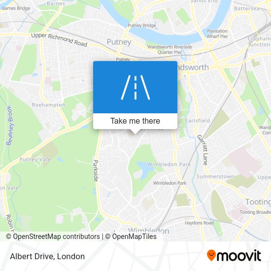 Albert Drive map