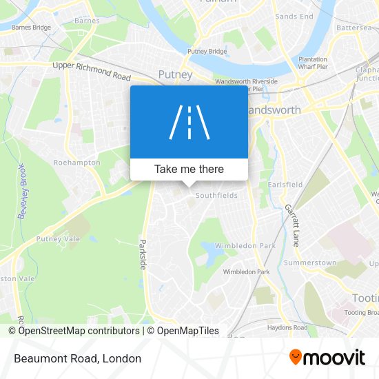 Beaumont Road map