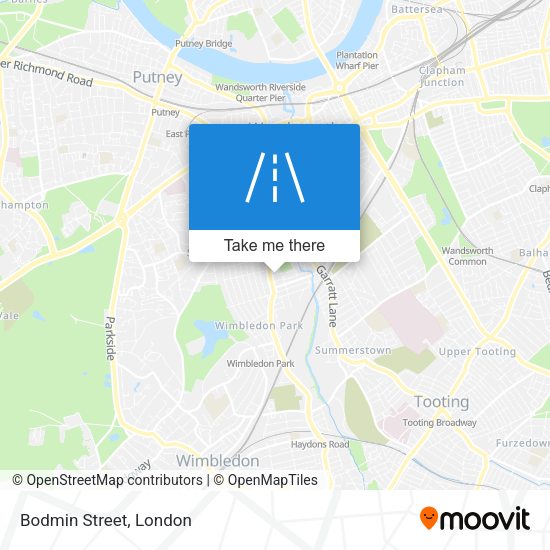 Bodmin Street map