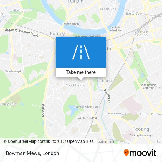 Bowman Mews map