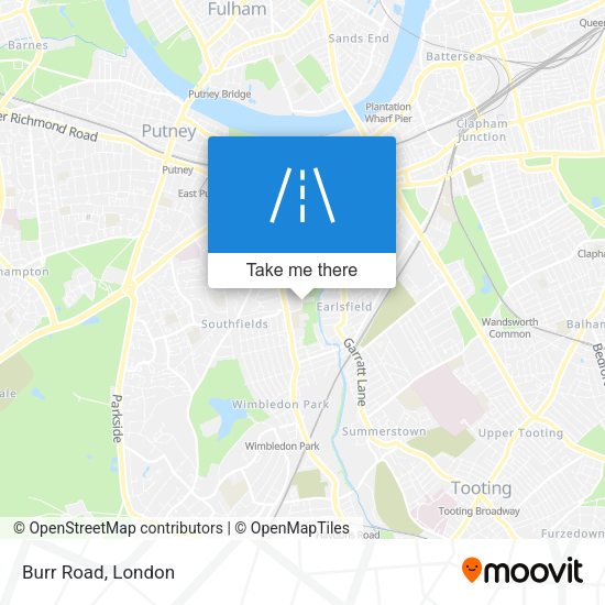 Burr Road map
