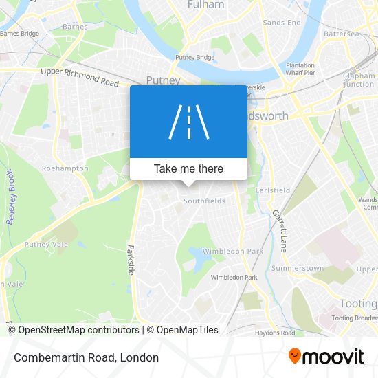 Combemartin Road map