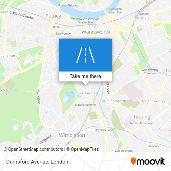 Durnsford Avenue map