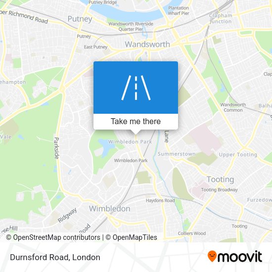 Durnsford Road map