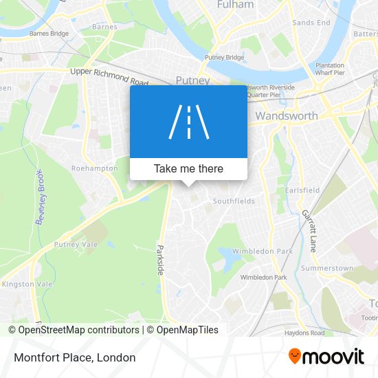 Montfort Place map