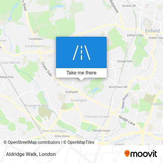 Aldridge Walk map