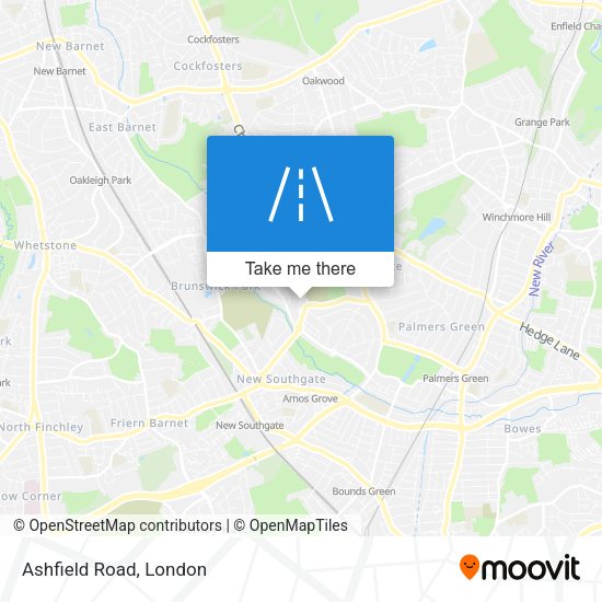 Ashfield Road map
