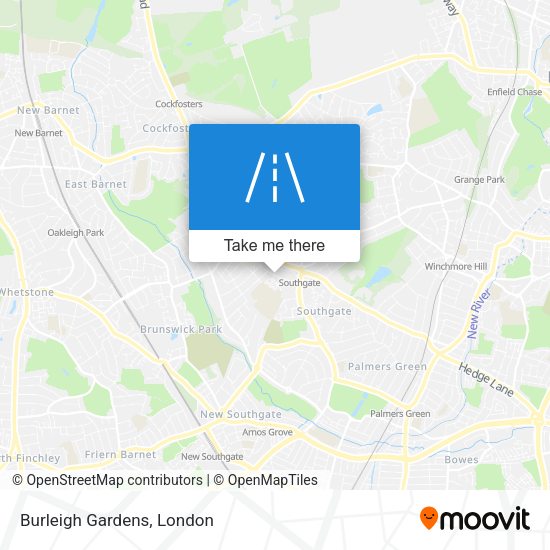 Burleigh Gardens map