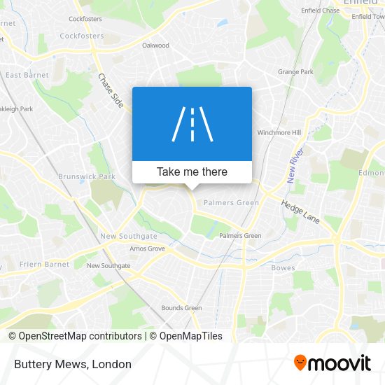 Buttery Mews map