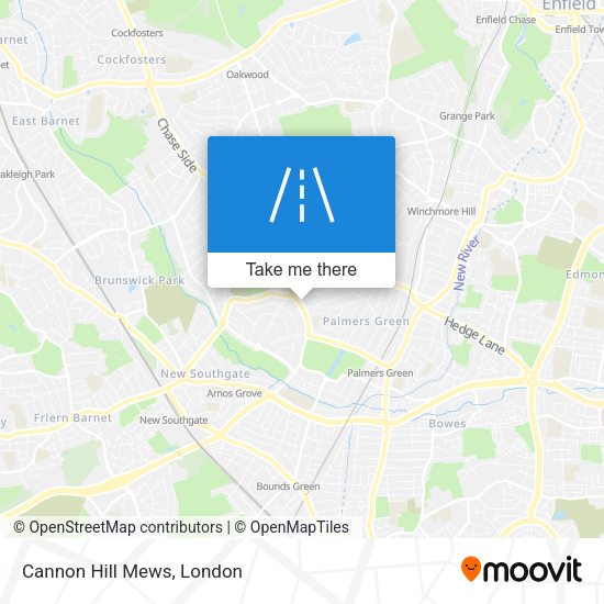 Cannon Hill Mews map