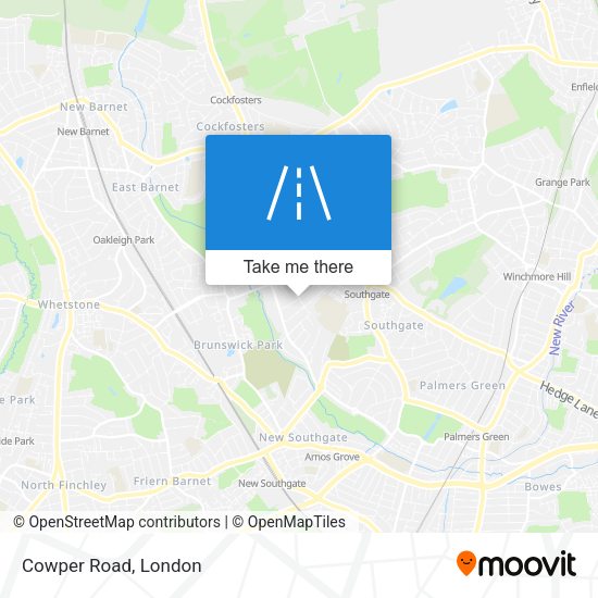 Cowper Road map