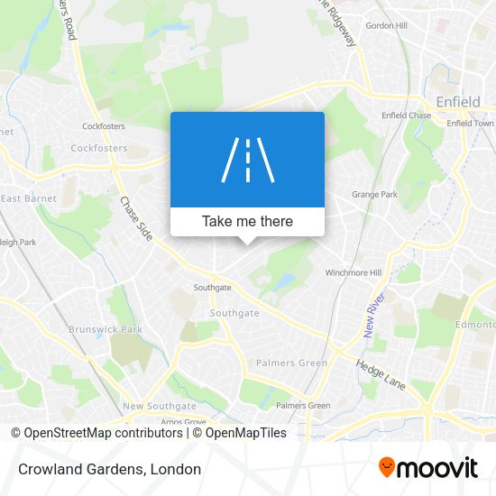 Crowland Gardens map